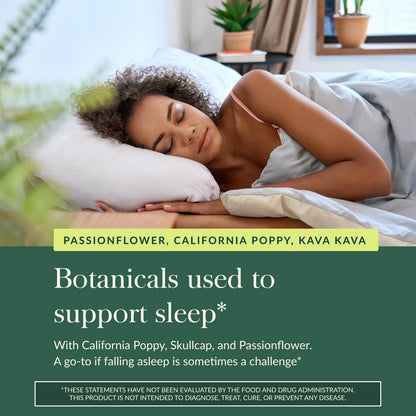Gaia Herbs Sound Sleep – Herbal Sleep Support with Valerian & Passionflower | 120 Vegan Liquid Phytocapsules