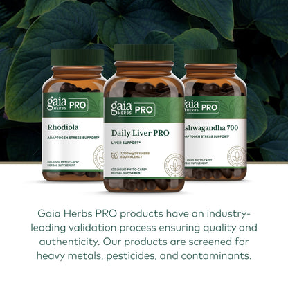 Gaia Herbs Pro Daily Liver Pro – Natural Liver Support with Milk Thistle, Turmeric, Licorice Root | Vegan, Organic & Gluten-Free | 120 Liquid Phyto-Caps (60 Servings)