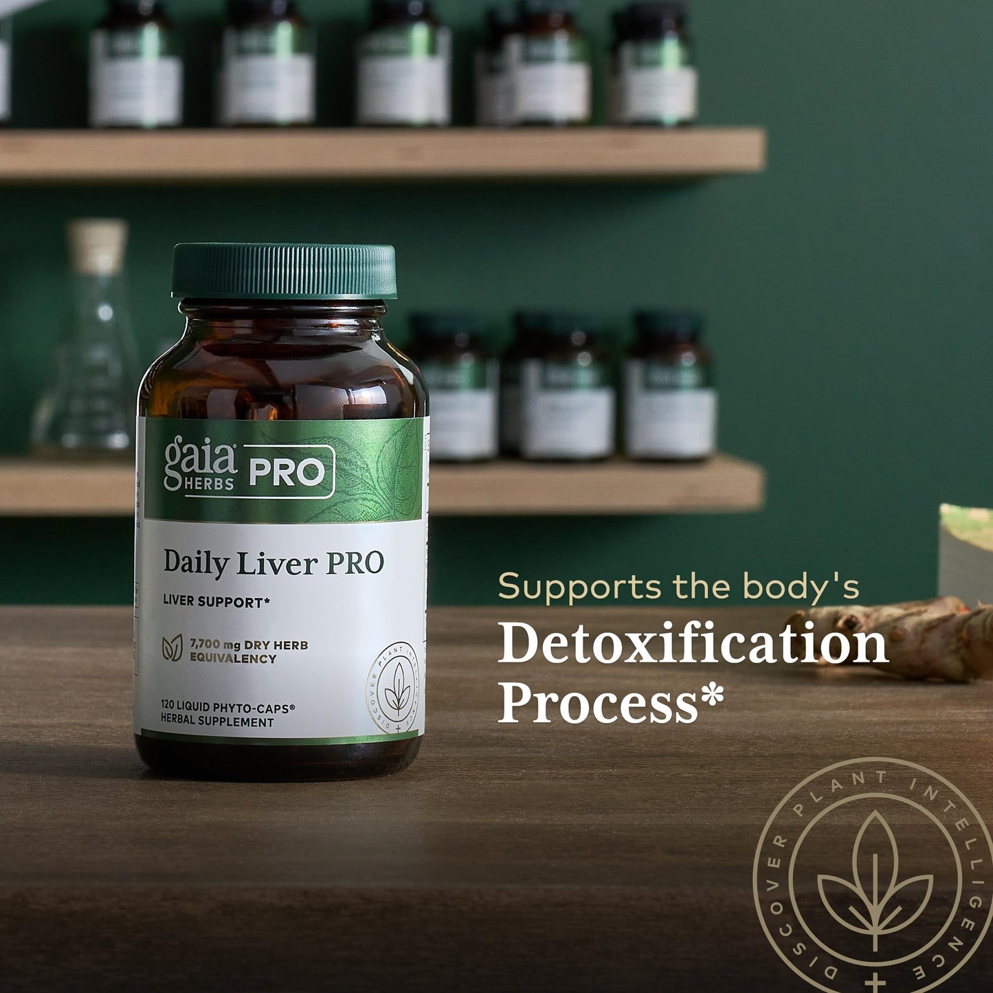 Gaia Herbs Pro Daily Liver Pro – Natural Liver Support with Milk Thistle, Turmeric, Licorice Root | Vegan, Organic & Gluten-Free | 120 Liquid Phyto-Caps (60 Servings)