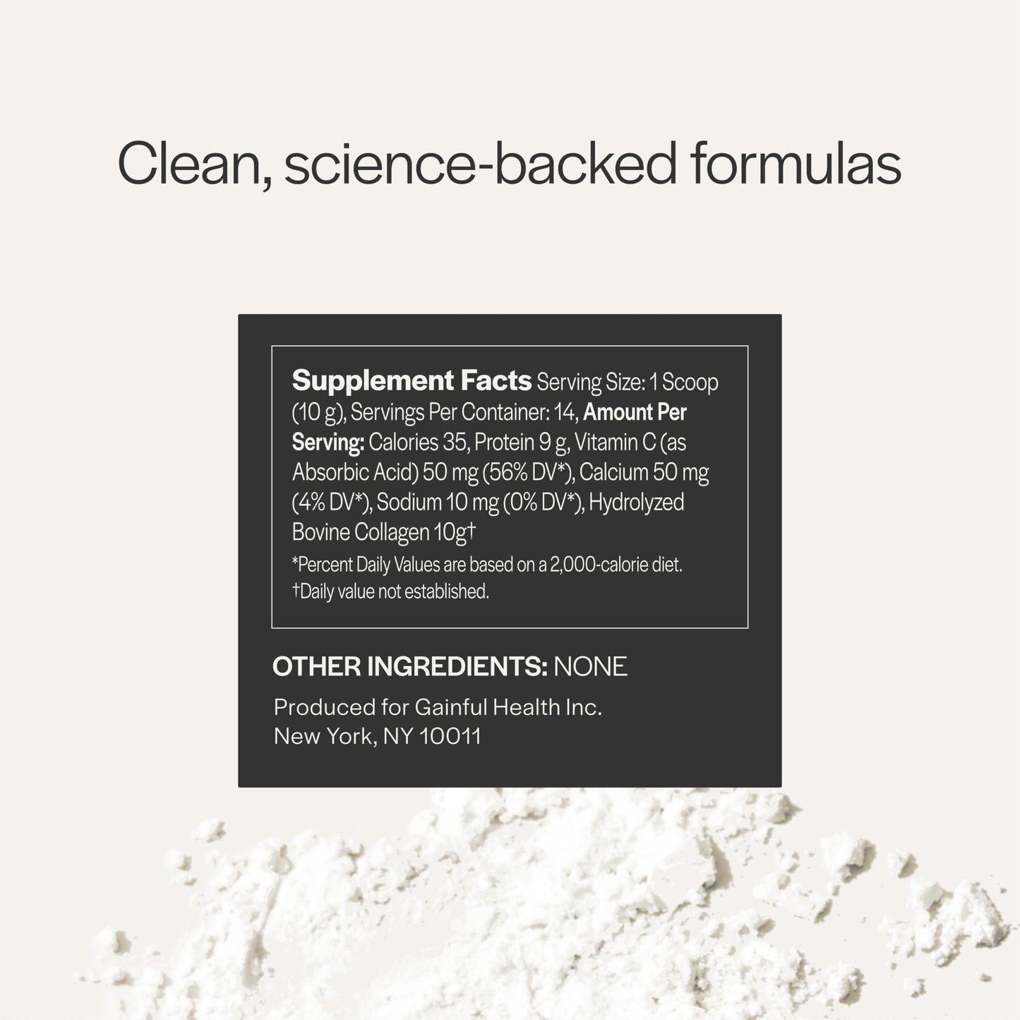 Gainful Collagen Performance Boost – Grass-Fed Bovine, Vitamin C, 14 Servings
