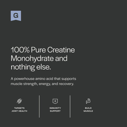 Gainful Creatine Powder – 5g Creatine Monohydrate per Serving, Unflavored, 28 Servings