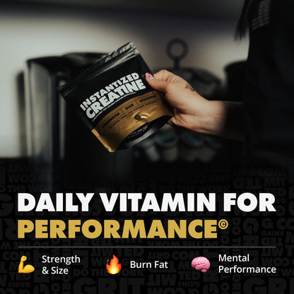 Gains in Bulk Instantized Creatine Monohydrate – Soluble, Zero-Bloat (100 Servings)