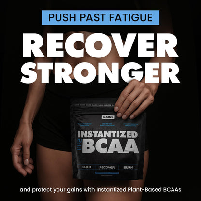 Gains in Bulk Plant-Based BCAA Powder – Vegan, Gluten-Free, Unflavored
