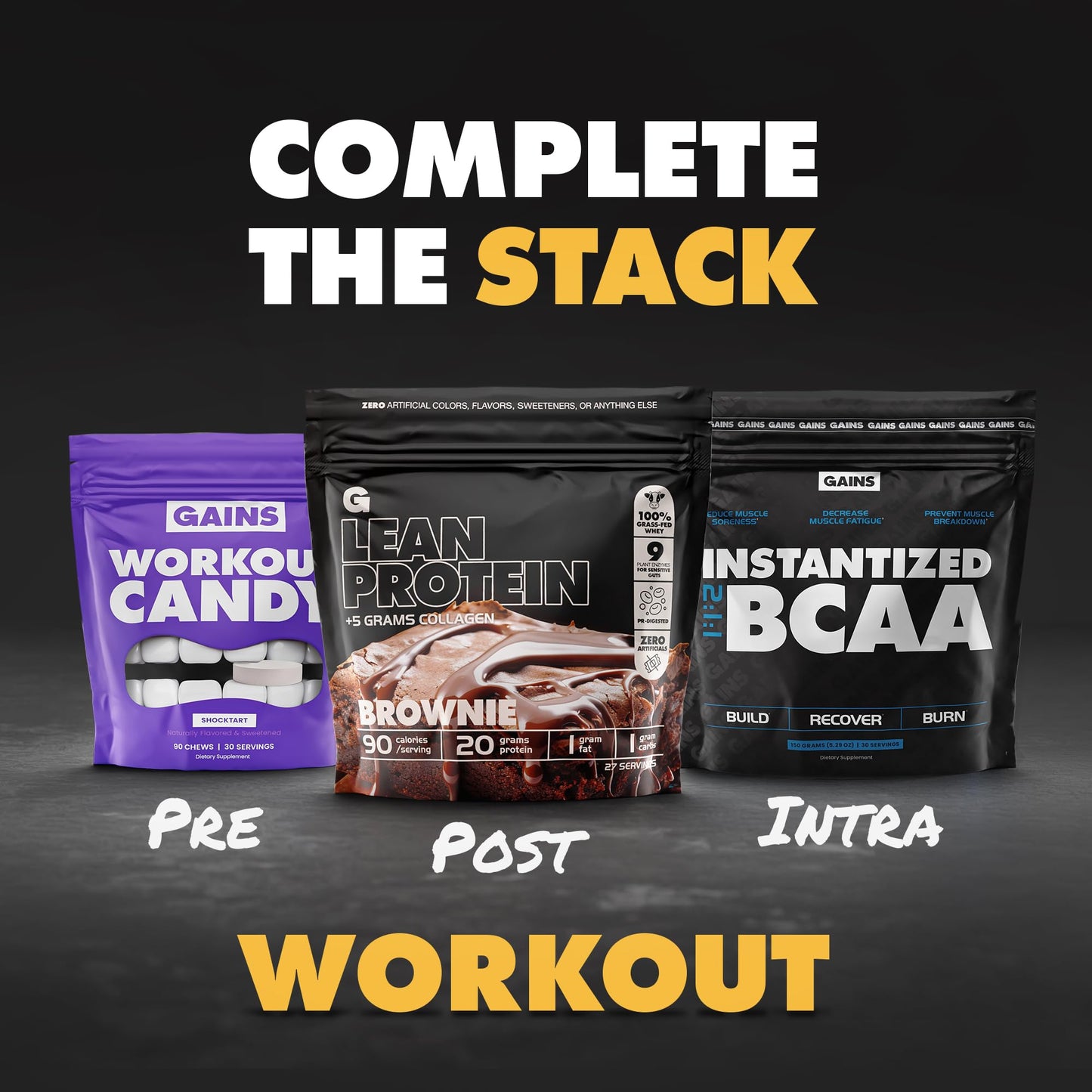 Gains in Bulk Instantized Creatine Monohydrate – Soluble, No Bloat, 30 Servings