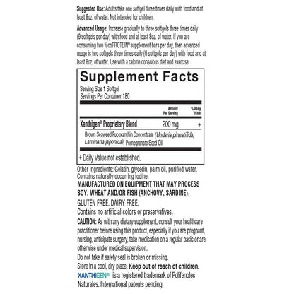 Garden of Life FucoThin Fucoxanthin Supplements – Non-Stimulant Fat Burner, 180 Count