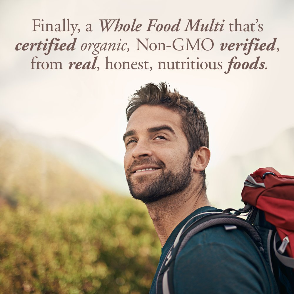 Garden of Life Organics Men's Multi – Certified Organic Vegan Multivitamin, 120 Tablets
