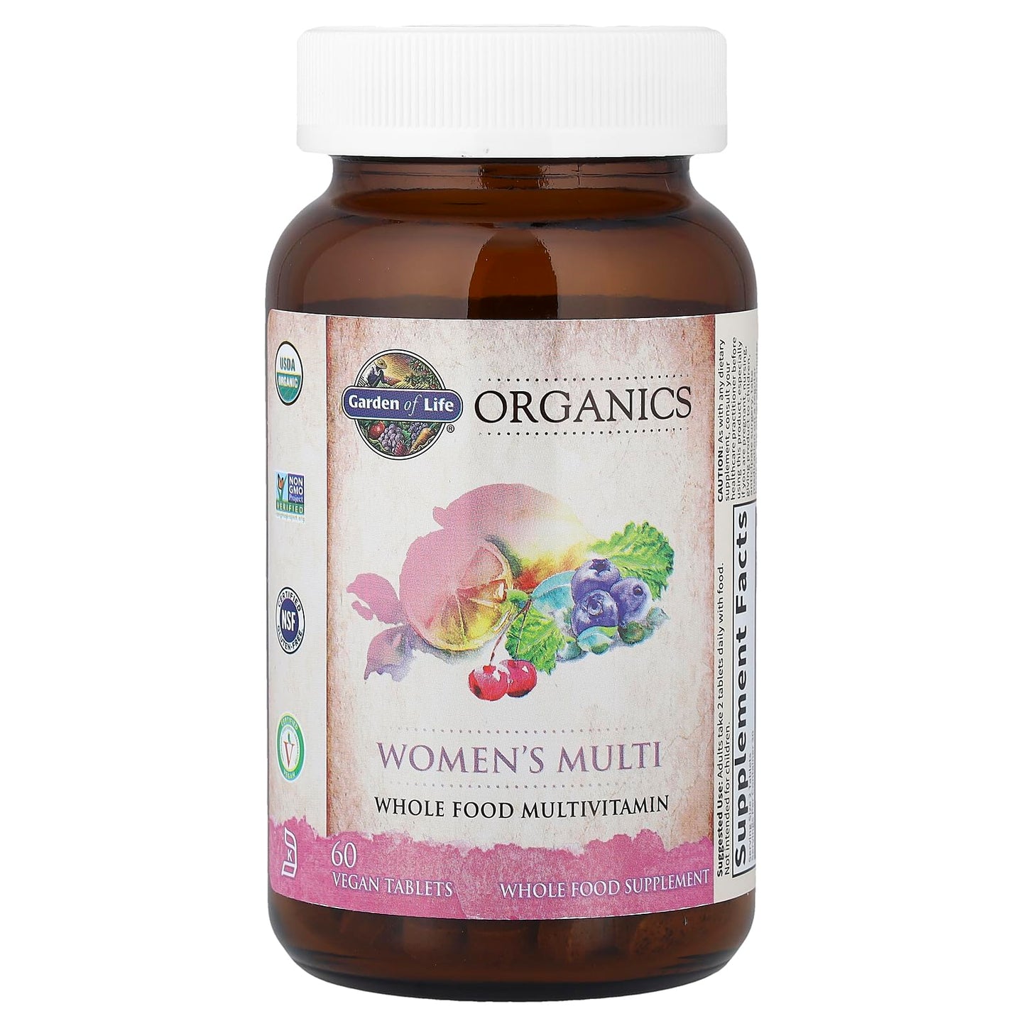 Garden of Life Organics Organic Women's Multivitamin – Vegan Whole-Food Women’s Multi