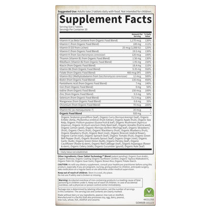 Garden of Life Organics Organic Women's Multivitamin – Vegan Whole-Food Women’s Multi