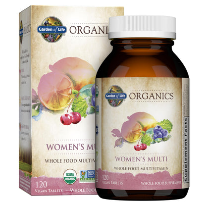 Garden of Life Organics Women’s Multi – Vegan Whole Food Multivitamin (120 Tablets)