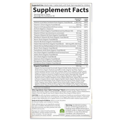 Garden of Life Prenatal Vitamins for Women – Organic Folate, Vegan, Non-GMO, 90-Day Supply
