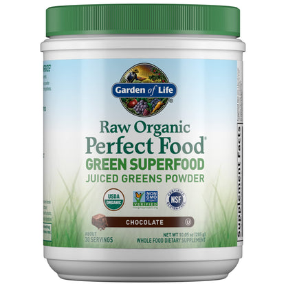 Garden of Life Raw Organic Perfect Food Chocolate – Green Superfood with Probiotics & Enzymes