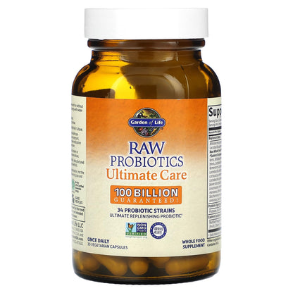 Garden of Life Probiotics Ultimate Care – 100B CFU, 34 Strains, 30 Capsules