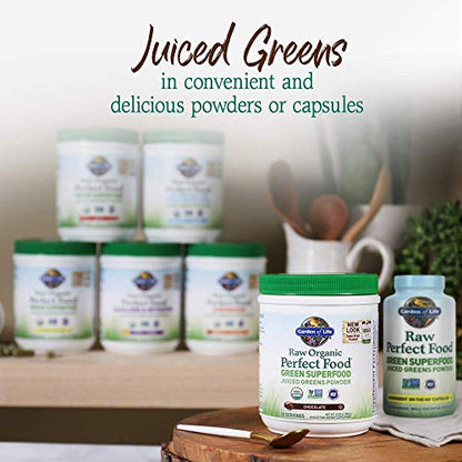 Garden of Life Raw Organic Perfect Food Chocolate – Green Superfood with Probiotics & Enzymes