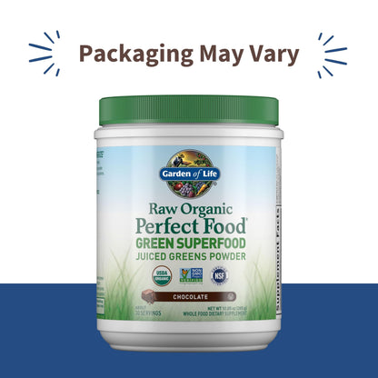 Garden of Life Raw Organic Perfect Food Chocolate – Green Superfood with Probiotics & Enzymes