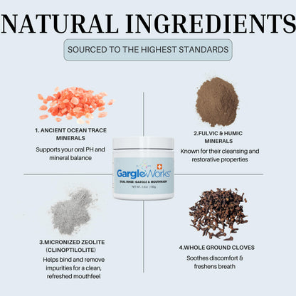 GargleWorks - Natural Dual Mouthwash for Fresh Breath, Immunity & Oral Hygiene