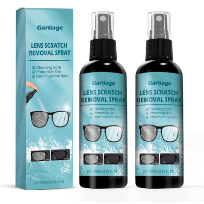 Gartiage Eyeglass Scratch Remover for Lenses – Cleaner Spray & Sunglasses Cleaning Kit (2)