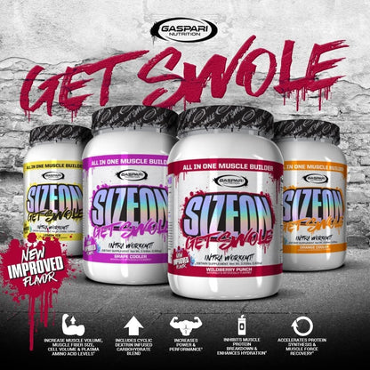 Gaspari SizeOn: Hybrid Intra-Workout Aminos & Creatine (Grape Cooler)