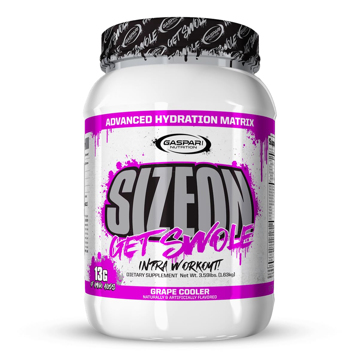 Gaspari SizeOn: Hybrid Intra-Workout Aminos & Creatine (Grape Cooler)