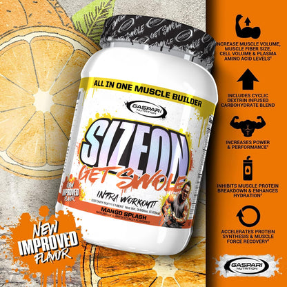 Gaspari SizeOn Mango Splash – Hybrid Intra-Workout Amino Acids & Creatine