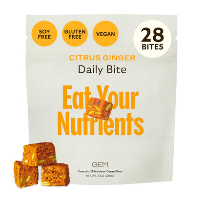 GEM Daily Multivitamin Bite for Women & Men – 28 Servings, Real-Food Nutrition