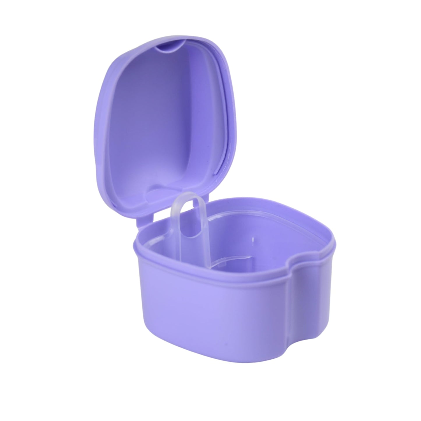 Genco Dental Denture Case with Strainer (Purple) - Denture Box