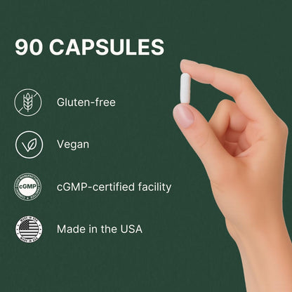 GENEIII L-Ergothioneine Supplement – 30 mg per Serving, 90 Servings | Immune & Brain Support