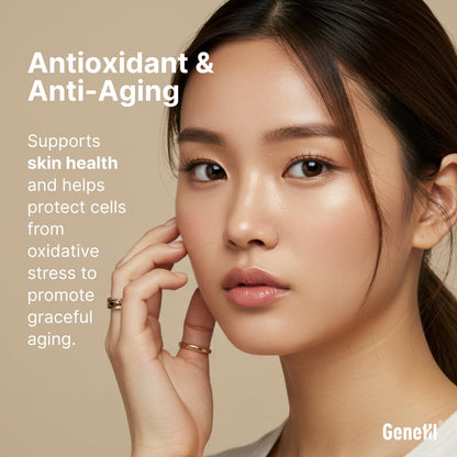 GENEIII L-Ergothioneine Supplement 30mg per Serving | 60 Servings | Lab Tested, USA Made