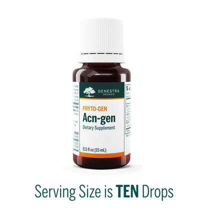Genestra Acn-gen Elm, Juniper & Rosemary Herbal Supplement - 0.5 fl oz | Liver Support