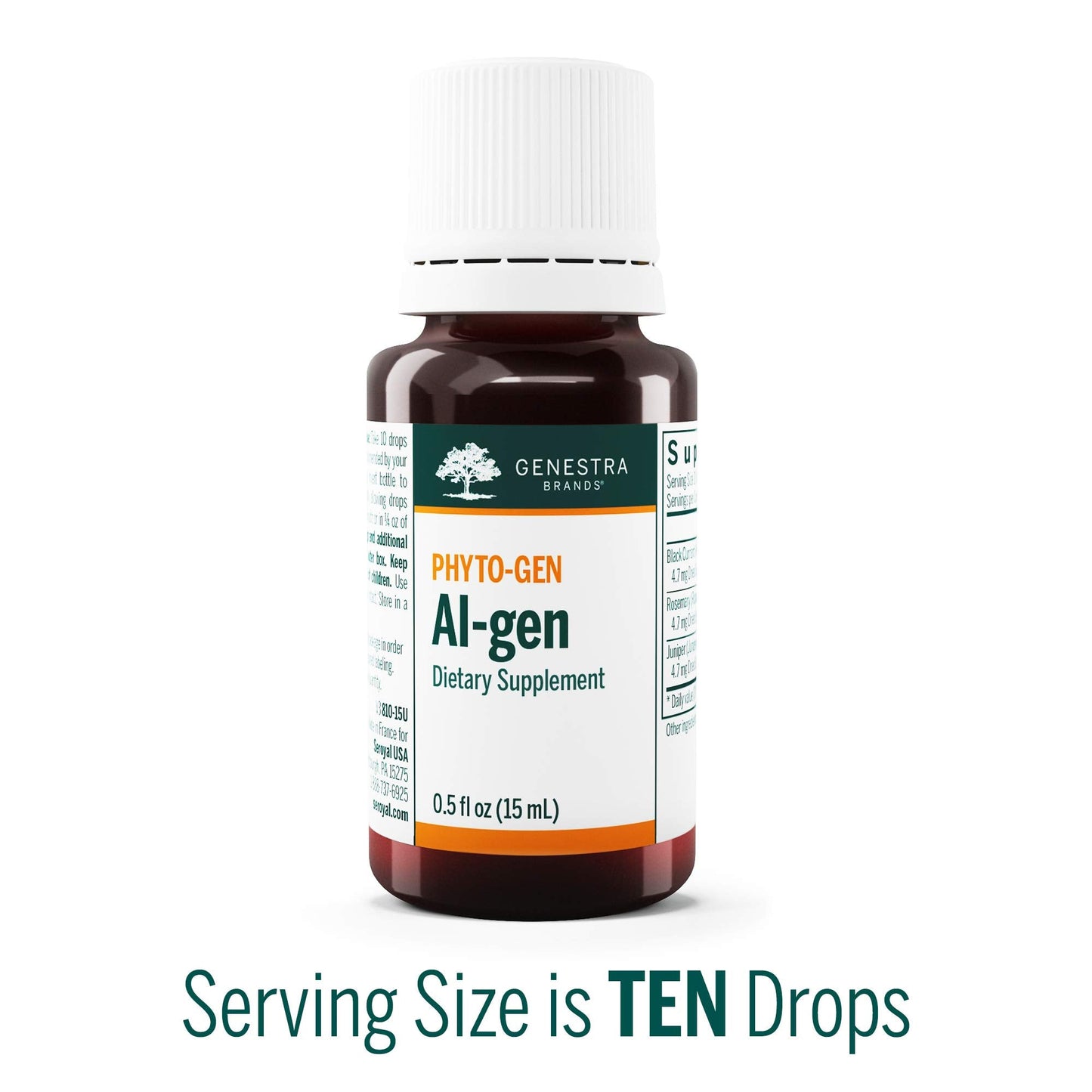 Genestra Brands Al-gen | Black Currant, Rosemary & Juniper Herbal Supplement | 0.5 fl oz