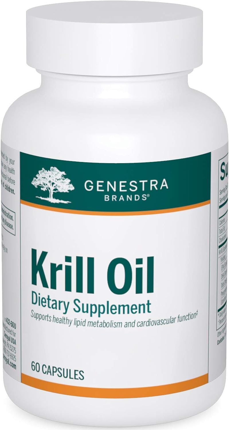 Genestra Brands Krill Oil | Omega-3, Phospholipids & Astaxanthin | 60 Capsules