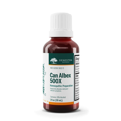 Genestra Can Albex 500X – Candida Albicans Homeopathic Remedy (Liquid, 1 fl oz)