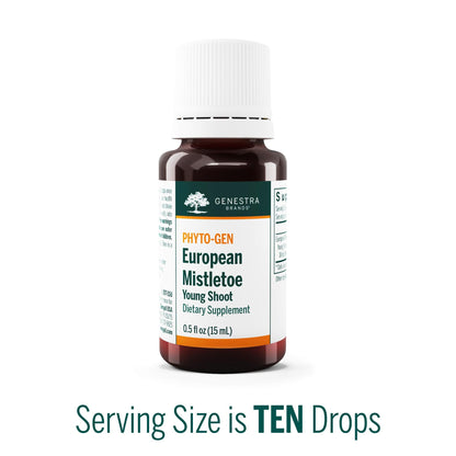 Genestra Brands European Mistletoe Young Shoot – Herbal Supplement 0.5 fl oz
