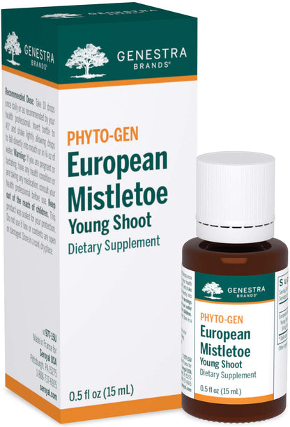 Genestra Brands European Mistletoe Young Shoot – Herbal Supplement 0.5 fl oz