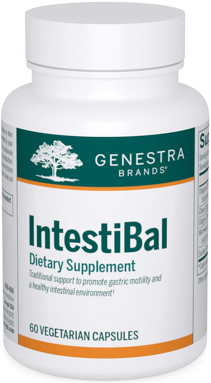 Genestra Brands IntestiBal – Digestive Support with Ginger & Wormwood Essential Oils | 60 Capsules