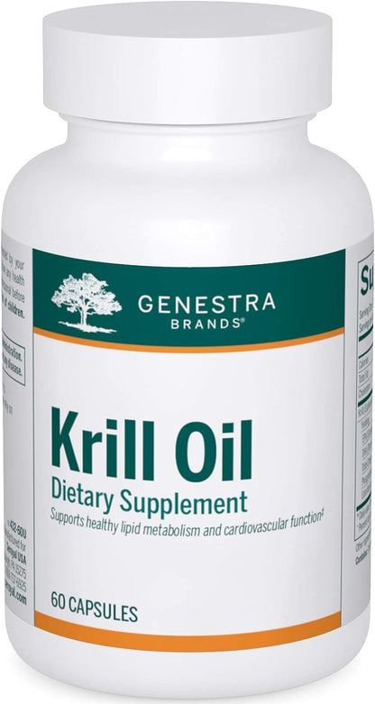 Genestra Brands Krill Oil | Omega-3, Phospholipids & Astaxanthin | 60 Capsules