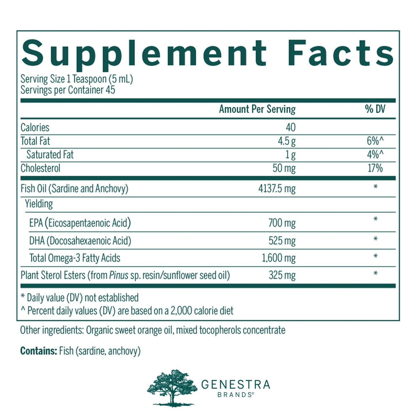 Genestra Brands Super EFA Liquid Plus – Essential Fatty Acid Formula with Plant Sterols | 7.6 fl oz