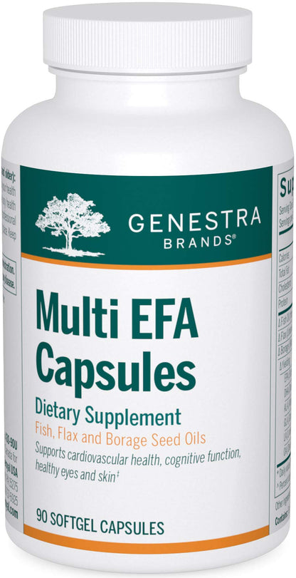Genestra Brands Multi EFA Capsules | Unique Blend of Fish, Flax, and Borage Seed Oils | 90 Softgel Capsules