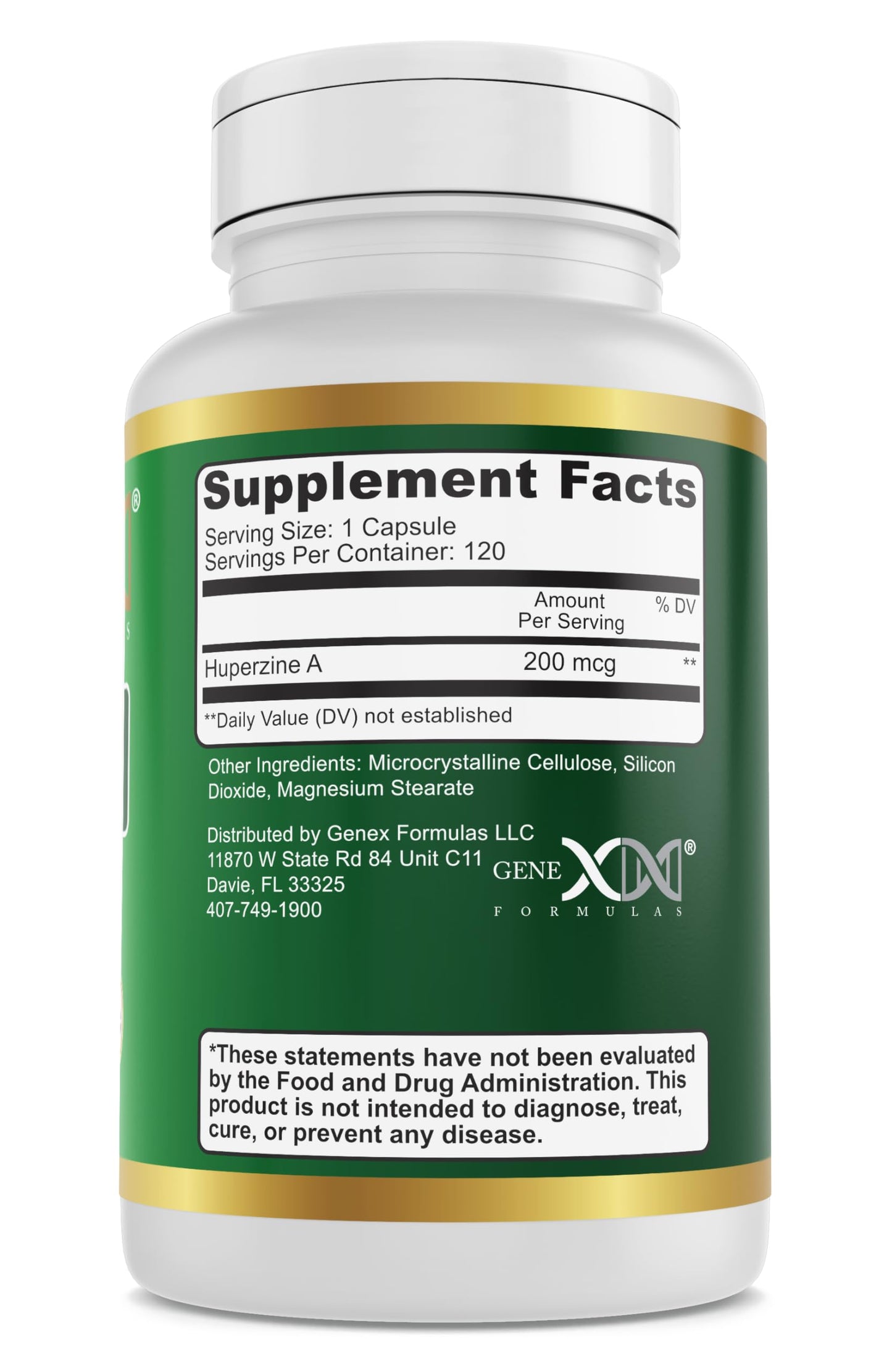 Genex Huperzine A 200mcg (120 Caps) – Nootropic Support
