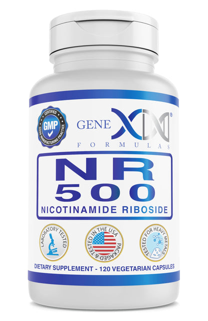 Genex NR Nicotinamide Riboside 500mg – NAD+ Precursor, 120 Caps, GMP-Certified