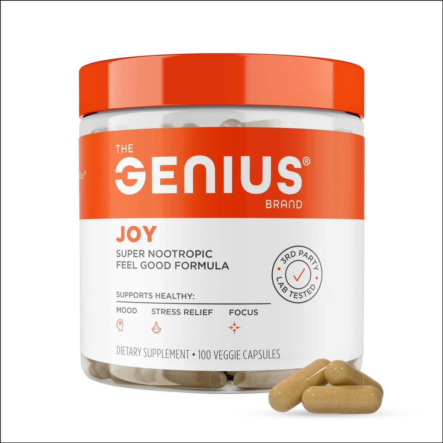Genius Joy Nootropic Mood Enhancer by The Genius Brand — Mood & Focus Support