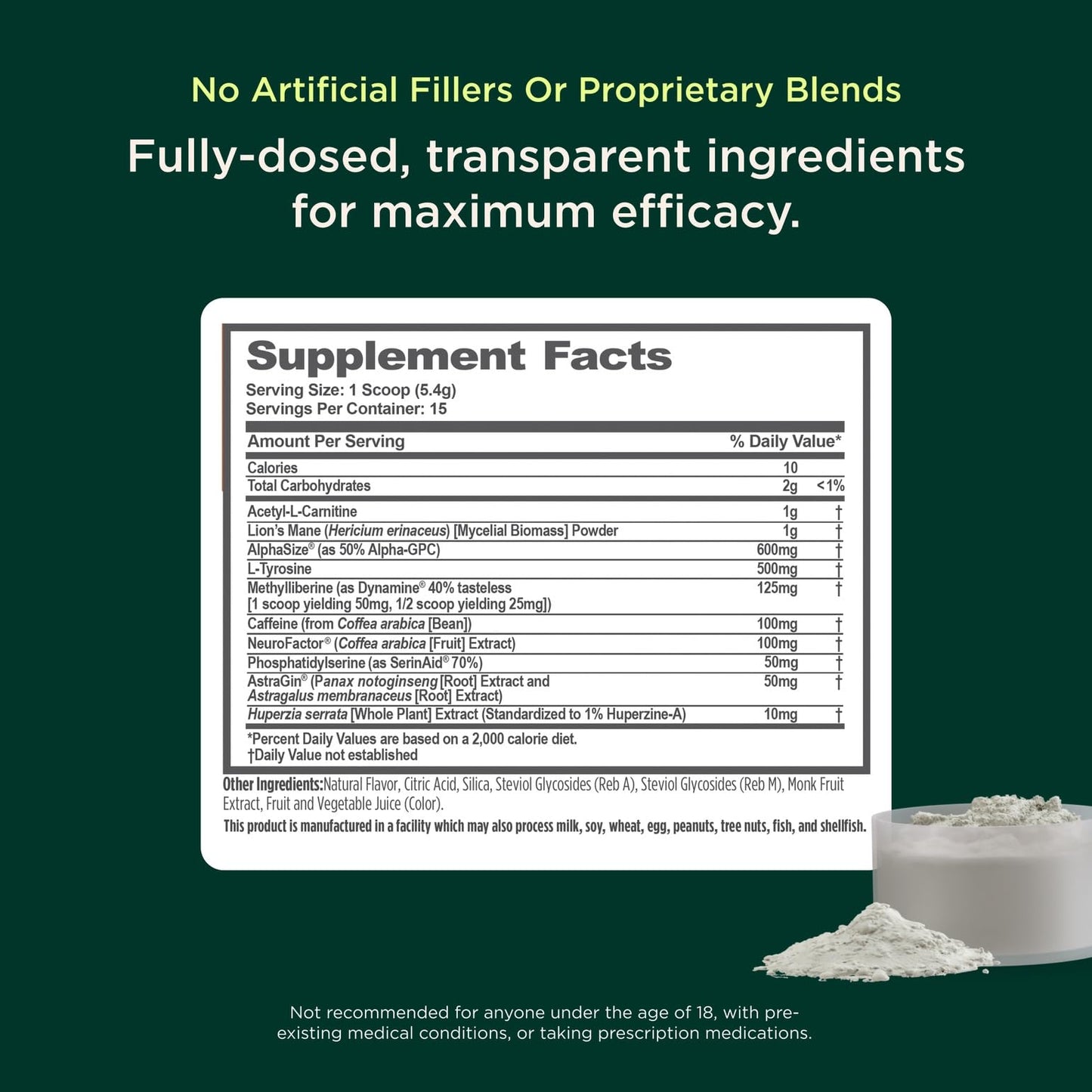 The Genius Brand Genius Consciousness – All-in-One Brain Health Supplement for Clarity, Focus & Creativity | Snow Cone | 15 Servings
