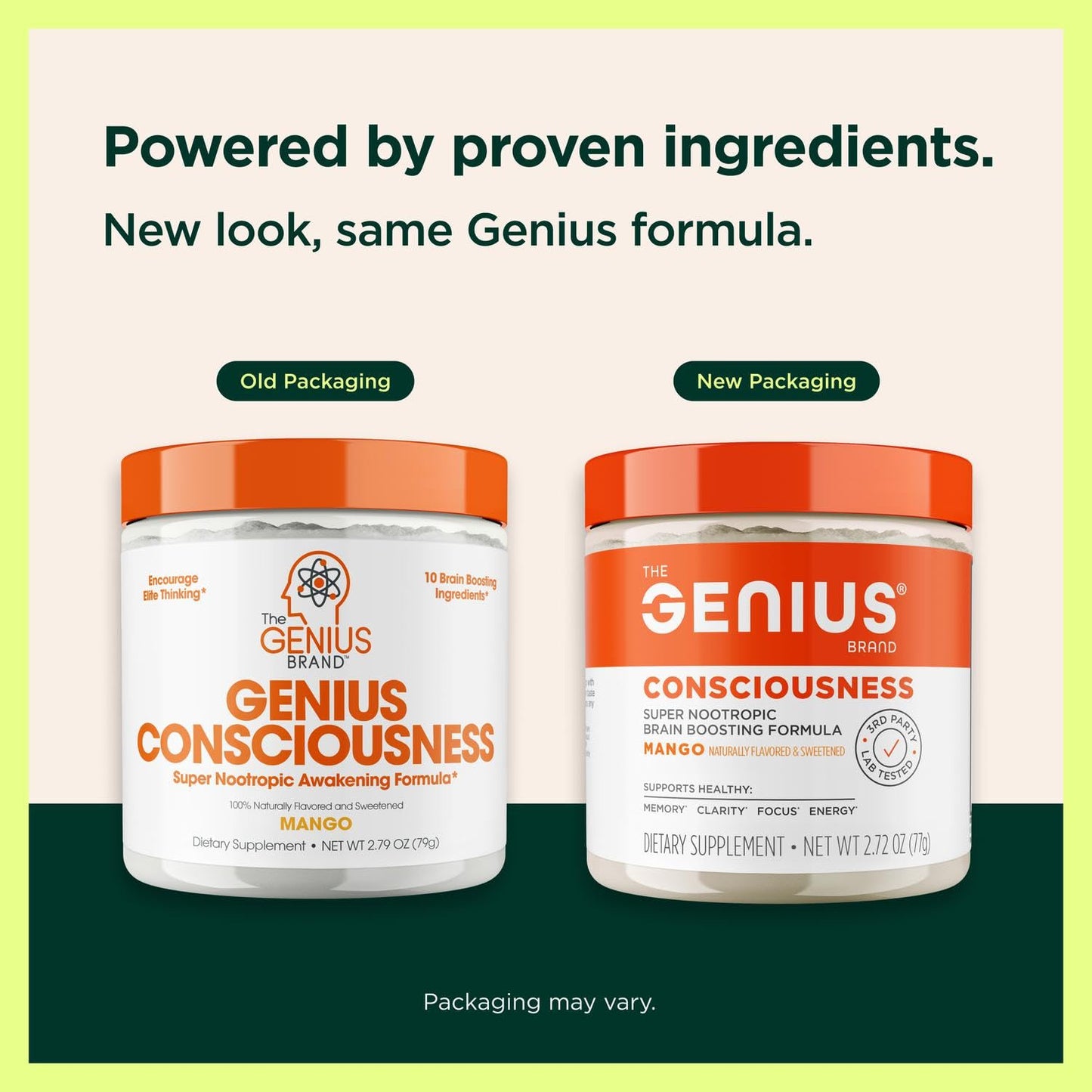 Genius Consciousness Mango Nootropic Powder – Focus & Memory | The Genius Brand