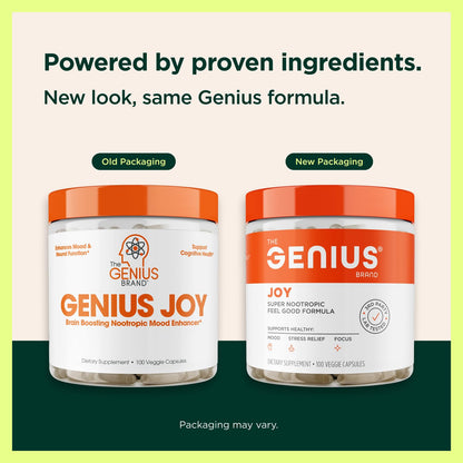 Genius Joy Nootropic Mood Enhancer by The Genius Brand — Mood & Focus Support