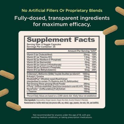 Genius Joy Nootropic Mood Enhancer by The Genius Brand — Mood & Focus Support