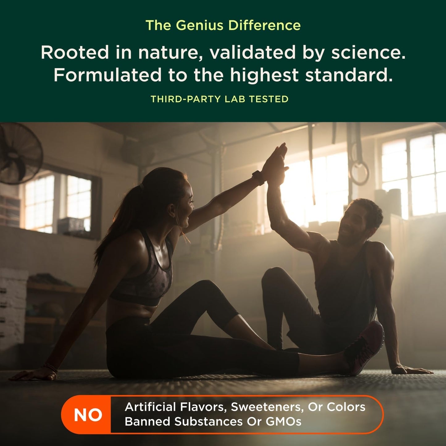 Genius L-Arginine Nitric Oxide Powder – Fermented L-Arginine, Lemon | 30 Servings