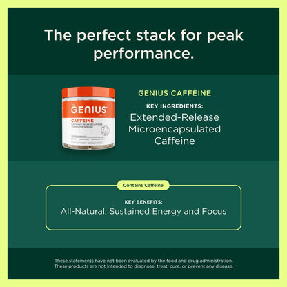 Genius Burn Thermogenic Fat Burner - 60 Diet Veggie Pills for Metabolism, Focus & Appetite Control