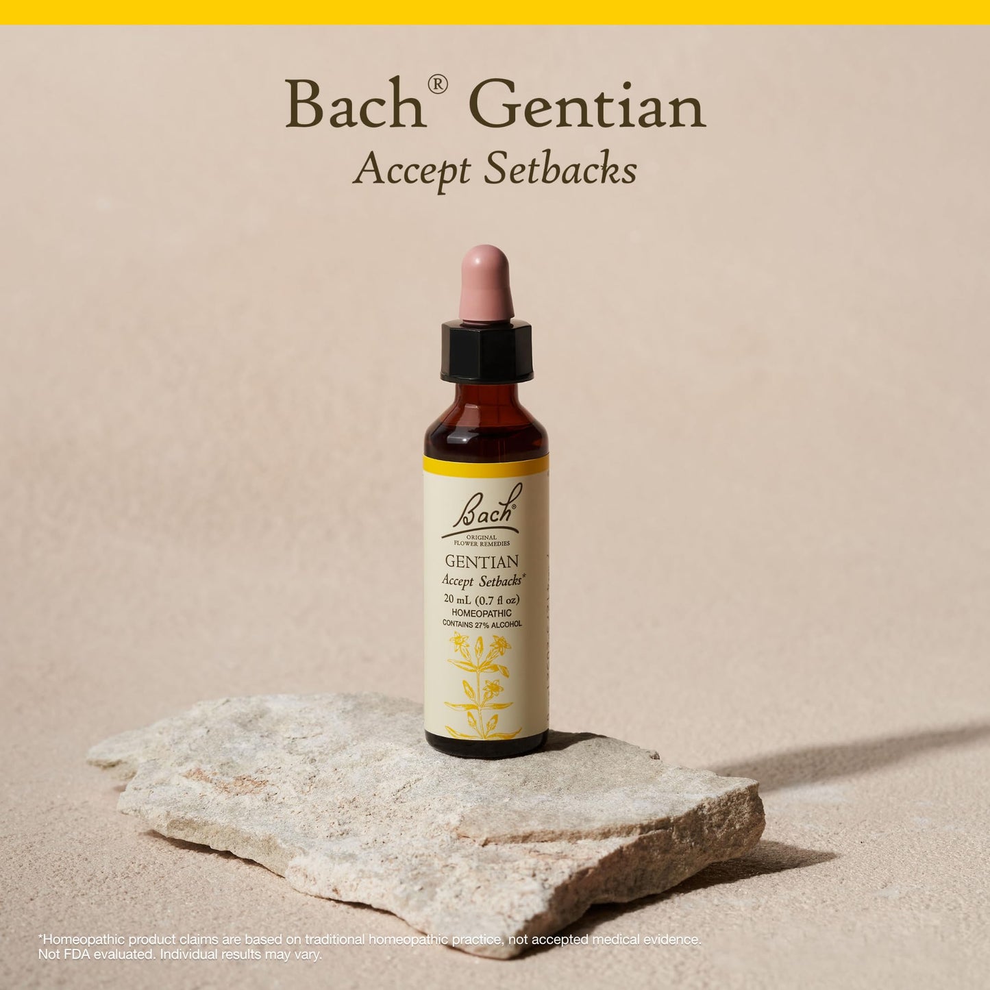 Bach Gentian Original Flower Remedy – Accept Setbacks | 20mL Dropper