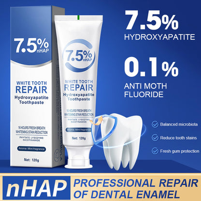 7.5% Hydroxyapatite Toothpaste Set – 2 Pcs for Enamel Protection & Strengthening
