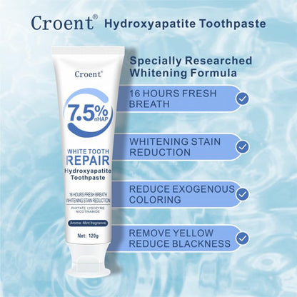 3 Pcs Hydroxyapatite Toothpaste 7.5% – Enamel Protection & Whitening