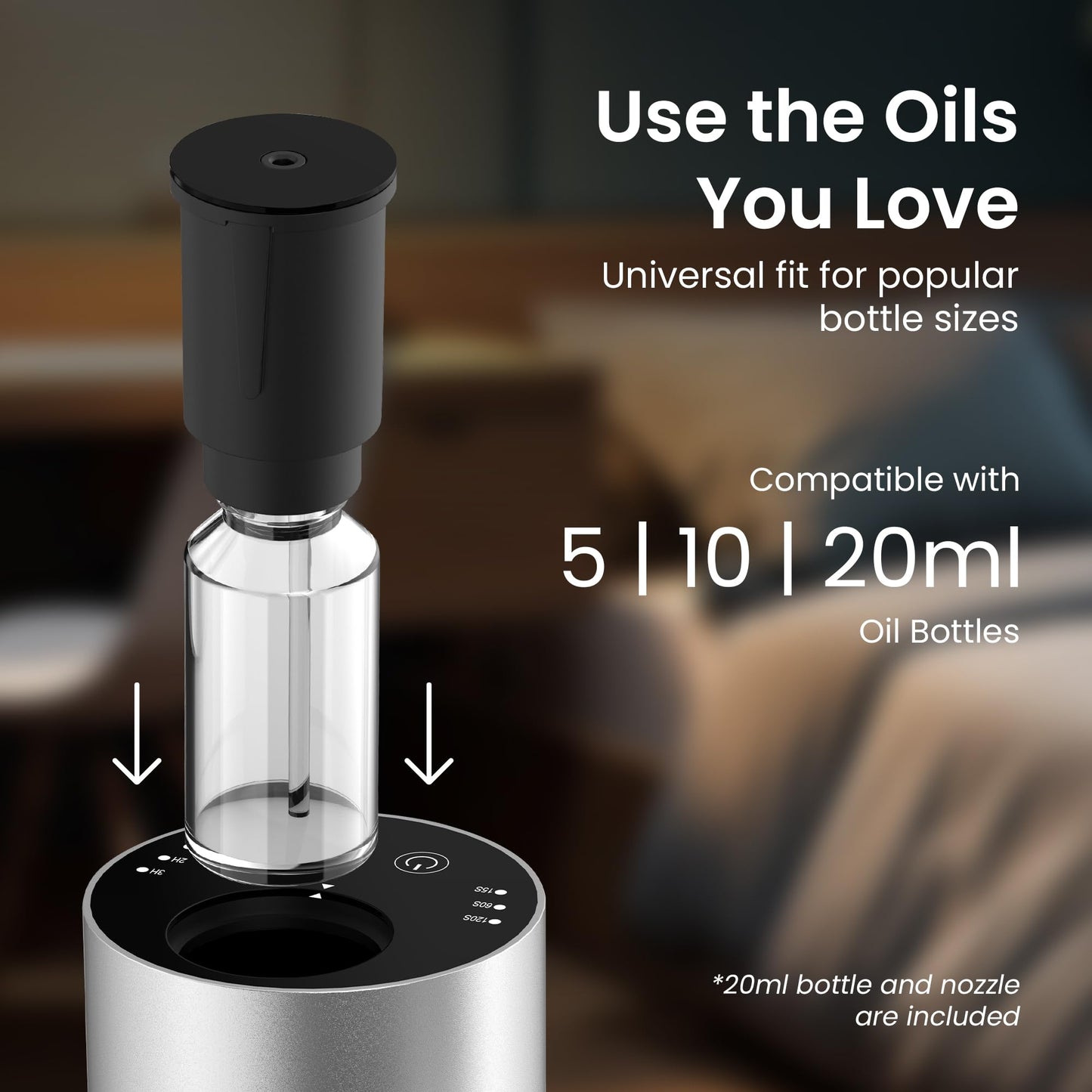 GentleJet LiteMist Waterless Diffuser – Aluminum, USB-C Rechargeable